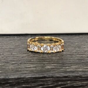 Absolute Gold Plated & Cubic Zirconia Ring Size 7